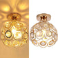 Frendorf | OrnaLux Goldene Luxus Ball Deckenleuchte | Exklusive LED-Beleuchtung | Modern | Elegante Flurbeleuchtung