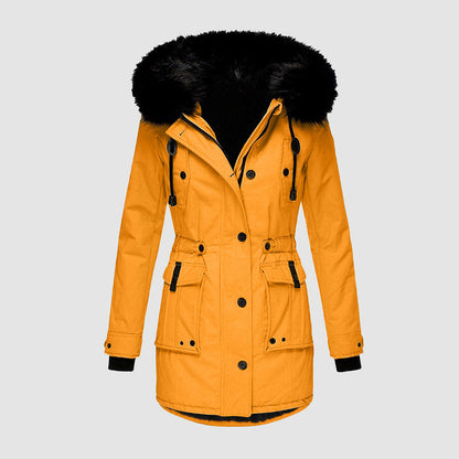 Wasserdichte Winterjacke mit Kapuze für Damen
