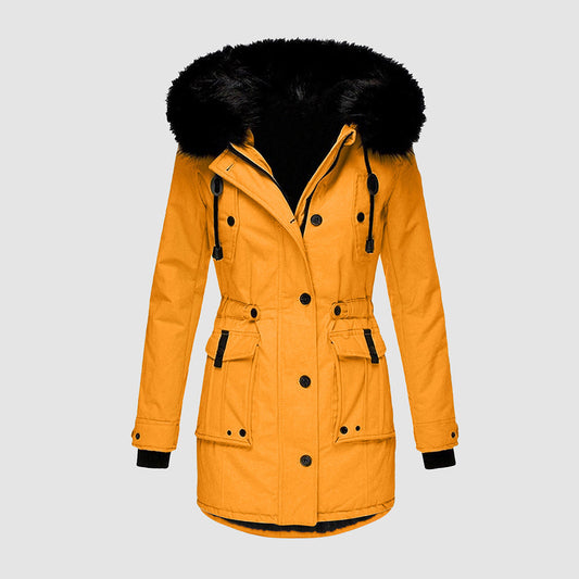 Wasserdichte Winterjacke mit Kapuze für Damen