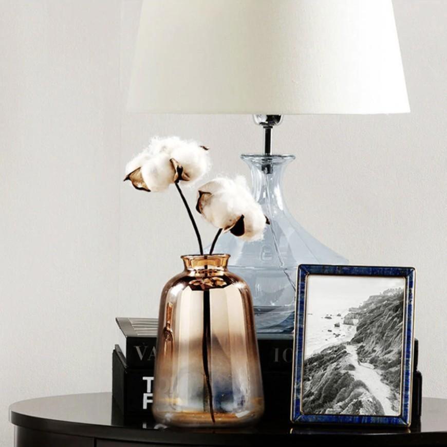 Frendorf | Aurivista Spiegelnde Gradient-Gold-Vase | Modernes Design | Dekoratives Highlight für Zuhause