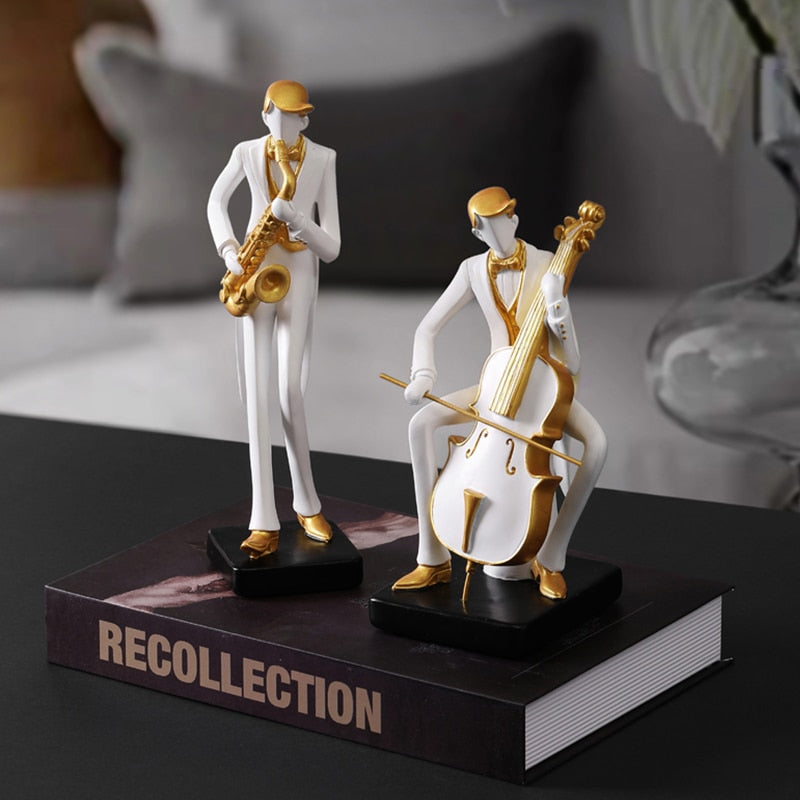 Golf Mensch Statue Harzkunst Kreative Skulptur Büro Dekor Zubehör Moderne Handwerkskunst Schrank Tischfiguren Heimdekoration