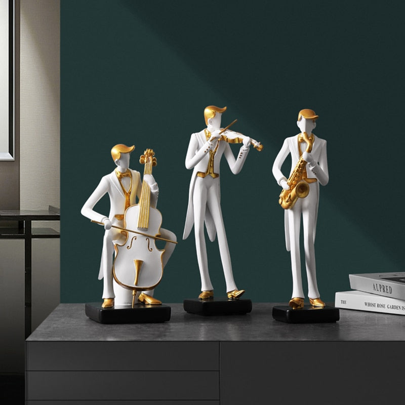 Golf Mensch Statue Harzkunst Kreative Skulptur Büro Dekor Zubehör Moderne Handwerkskunst Schrank Tischfiguren Heimdekoration