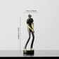 Golf Mensch Statue Harzkunst Kreative Skulptur Büro Dekor Zubehör Moderne Handwerkskunst Schrank Tischfiguren Heimdekoration