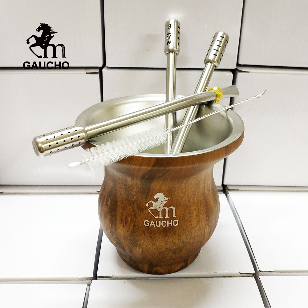 Gourds Hot Cleaning Filter Mate Abnehmbar 1 Isolierung Yerba Oz Enthalten Tasse Pc/Los 8 Wärme Bürste Argentinien Edelstahl Strohhalm