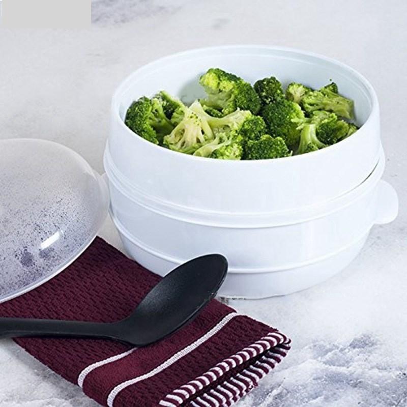 Frendorf | 2-Tier-Mikrowellen-Dampfgarer