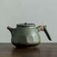Grüner Keramik Kyusu Teekannen Vintage Chinesische Kung Fu Teekanne Trinkgeschirr