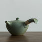 Grüner Keramik Kyusu Teekannen Vintage Chinesische Kung Fu Teekanne Trinkgeschirr