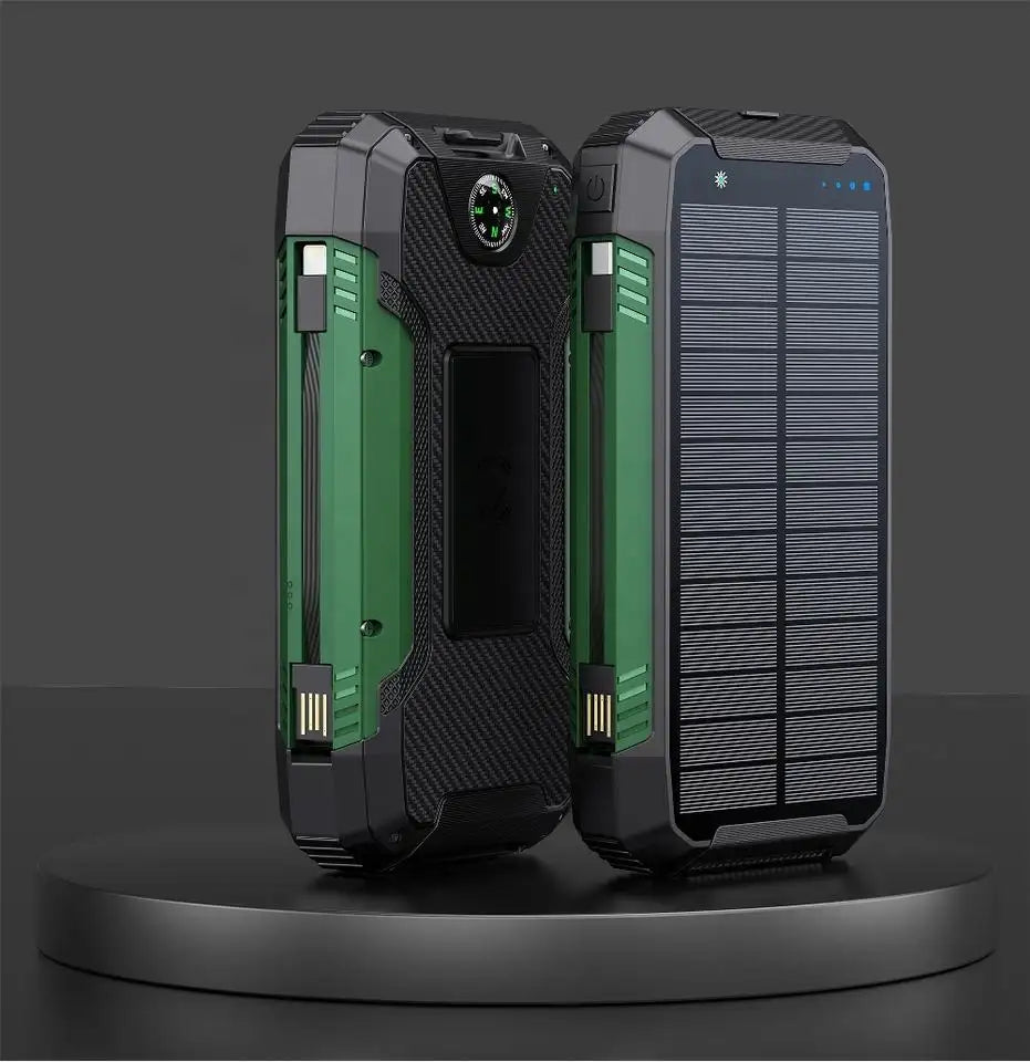 Frendorf | 30000mAh Solarlader Kabellos Wasserdicht Powerbank Extern