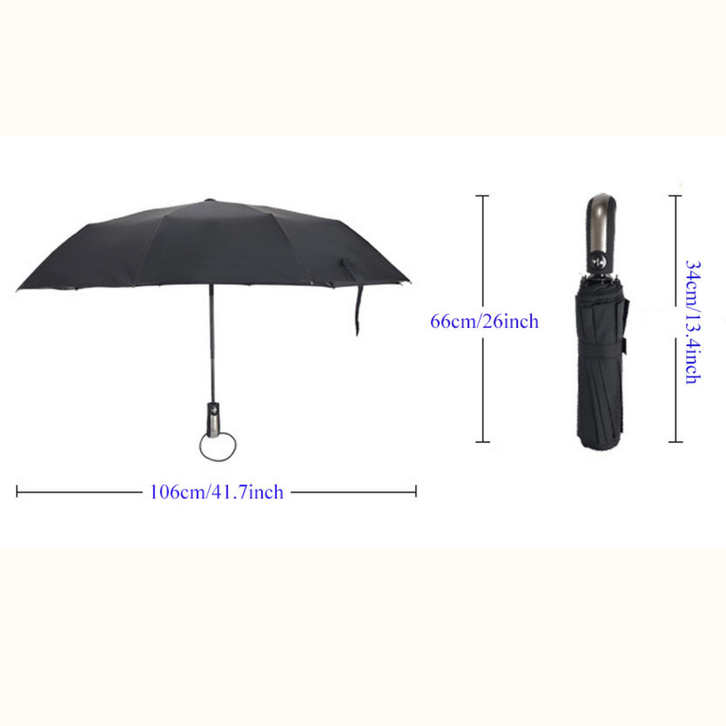 Winddicht Anti-UV Automatischer Eleganter Regenschirm
