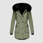 Wasserdichte Winterjacke mit Kapuze für Damen