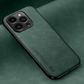 Frendorf | Leder Premium MagSafe Apple iPhone Hülle mit galvanisiertem Rahmen | Goldener Rahmen Case, Kameraschutz - Schutzhülle für iPhone 15, 14 Pro Max Plus