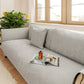 Luxuriöser einfarbiger Blatttexturiertes Jacquard Sofa Schutz Couchbezug