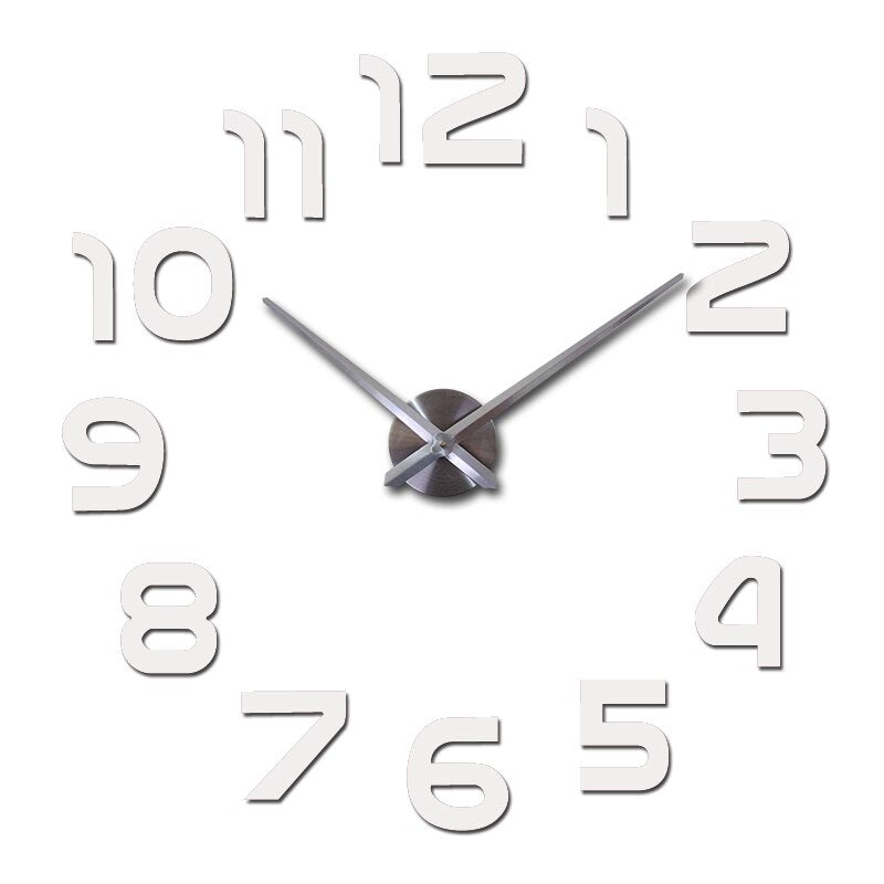 Große 3D-Acryl-Wanduhr – Auffälliges Design für moderne Räume