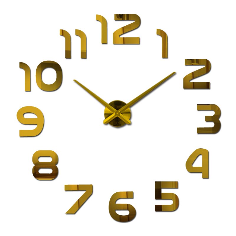 Große 3D-Acryl-Wanduhr – Auffälliges Design für moderne Räume