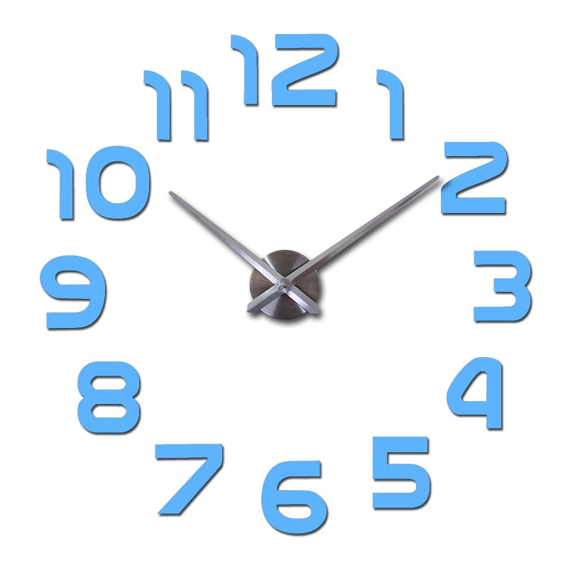 Große 3D-Acryl-Wanduhr – Auffälliges Design für moderne Räume