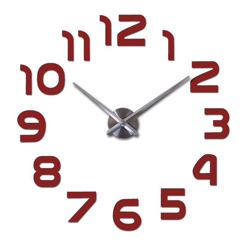 Große 3D-Acryl-Wanduhr – Auffälliges Design für moderne Räume