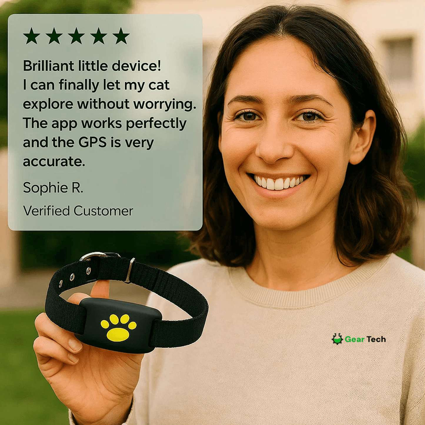 Frendorf | #1 Finde GPS Katzen Tracker mit Echtzeit-Standort, wasserdichtem Design und Aktivitätsüberwachung für Sicherheit und Tracking von Haustieren