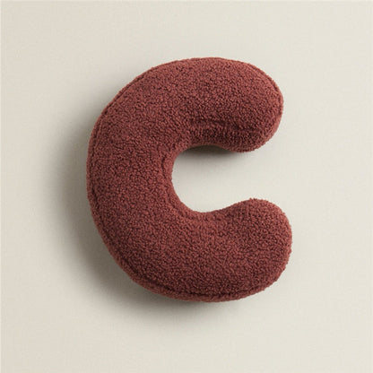 Alphabet Letter Fleece Kissen