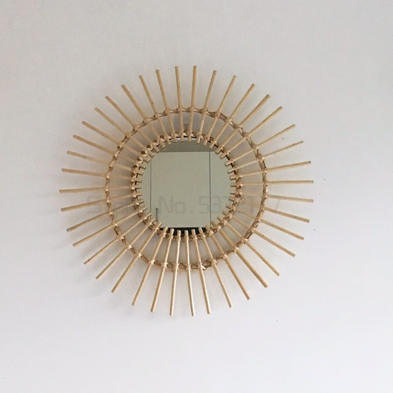 Rattan Wandspiegel