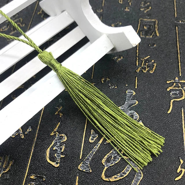 35 Stück Farbgemisch Lesezeichen Quasten - 13 cm Mini Quasten mit Schlaufen für DIY Bastel- und Schmuckherstellungszubehör