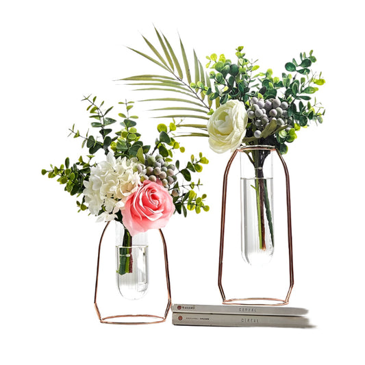 Frendorf | Klar Elegance Glasvase – Elegante Basis für Stilvolle Blumenarrangements