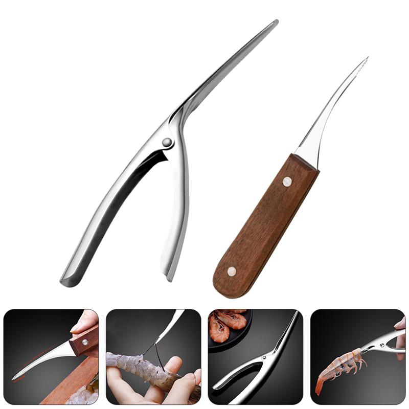 Frendorf | 2 Stück Edelstahl Garnelen Schäler Set