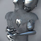 Metallfigur Statues Stile Abstraktes Leinwandgemälde Paare Wandkunst Liebes-Skulptur Poster Druck Wohnkultur Wohnzimmer Geschenke