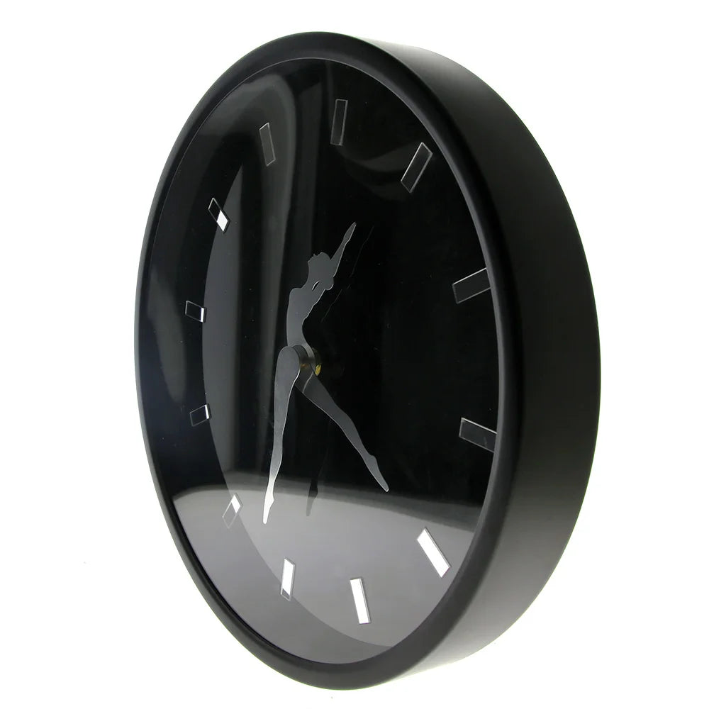Frendorf | Tanzende Ballerina Kunst Moderne Wanduhr