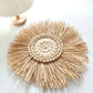Raffia-gewebter Spiegel