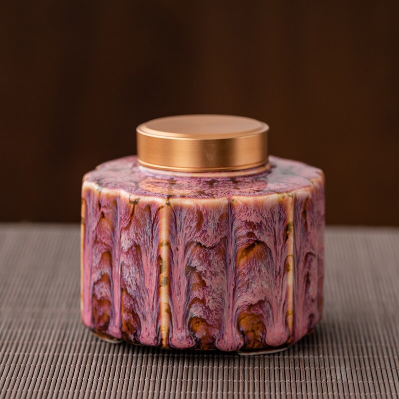 Teedose aus Keramik, versiegeltes Glas, feuchtigkeitsbeständig, Aufbewahrungsbehälter, Teedose, Tee-Organizer, Zuckerdose, Lebensmittelbehälter, dekorative Gläser