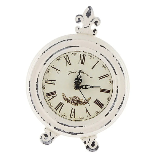 Vintage Holzstil Tischuhr mit Alarm