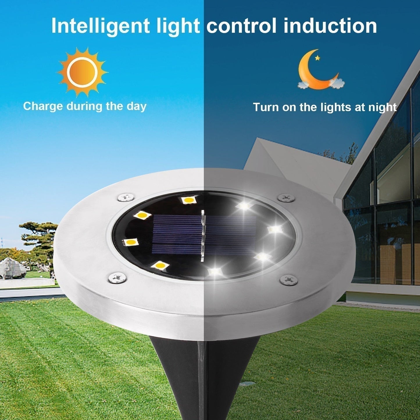 Frendorf | LED Solar Gartenbeleuchtung Deluxe - Beleuchten Sie Ihren Garten mit Leichtigkeit