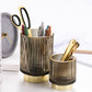 Elise Gold Foil Glas Makeup Halter & Organizer