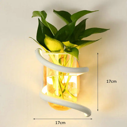 Frendorf | Nordic Unique Holz Outdoor Wandvase Lampe