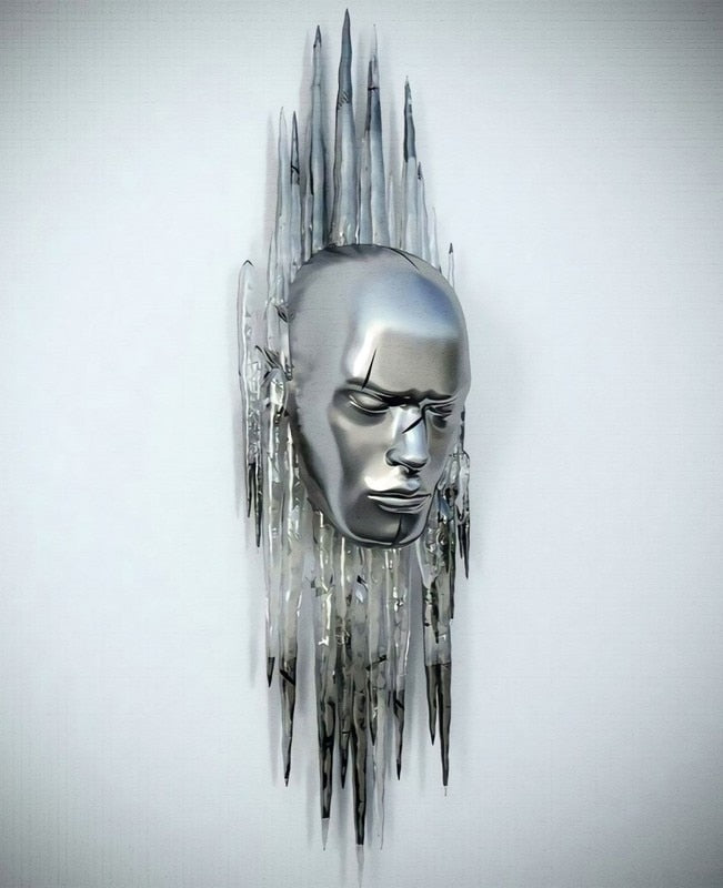 Metallfigur Statues Stile Abstraktes Leinwandgemälde Paare Wandkunst Liebes-Skulptur Poster Druck Wohnkultur Wohnzimmer Geschenke