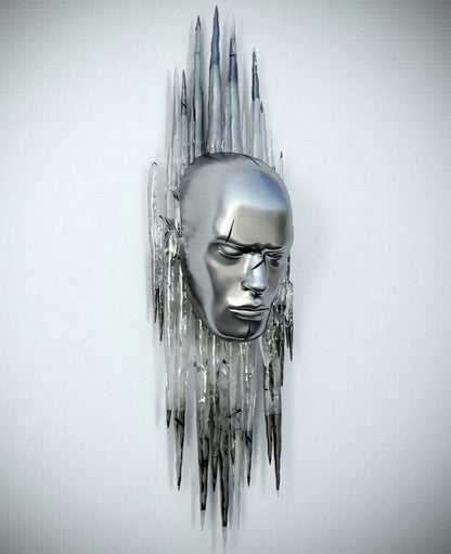 Metallfigur Statues Stile Abstraktes Leinwandgemälde Paare Wandkunst Liebes-Skulptur Poster Druck Wohnkultur Wohnzimmer Geschenke