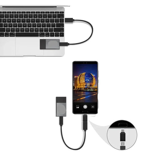 Externe tragbare SSD, robuste Festplatte USB 3.0 Typ C für Laptop | mobile USB-Festplatte - Dewn