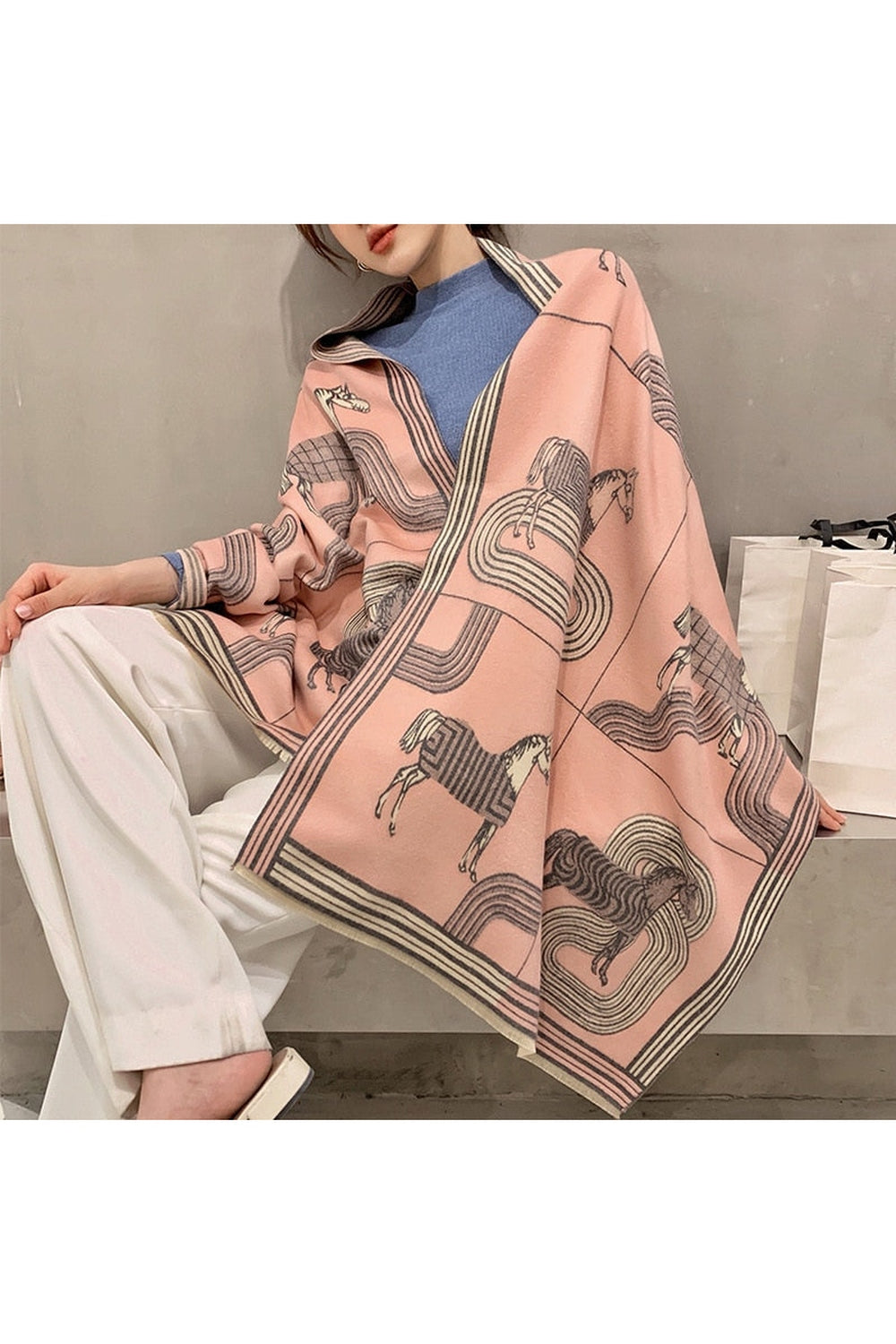 Herbstdekoration Cashmere Luxus Schals