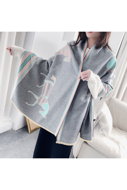 Herbstdekoration Cashmere Luxus Schals