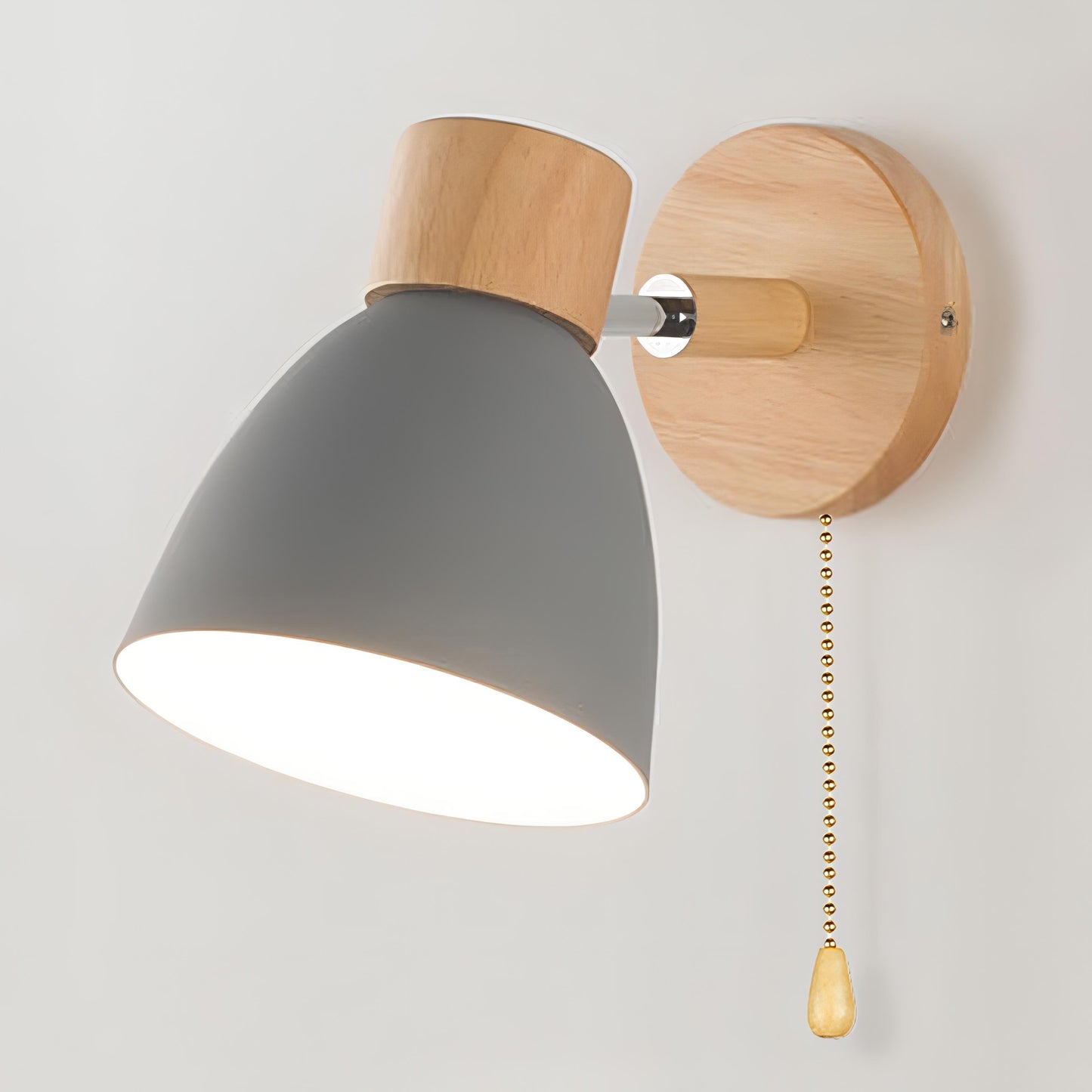 Frendorf - Nordic-modern hanging switch wall lamp made of wood