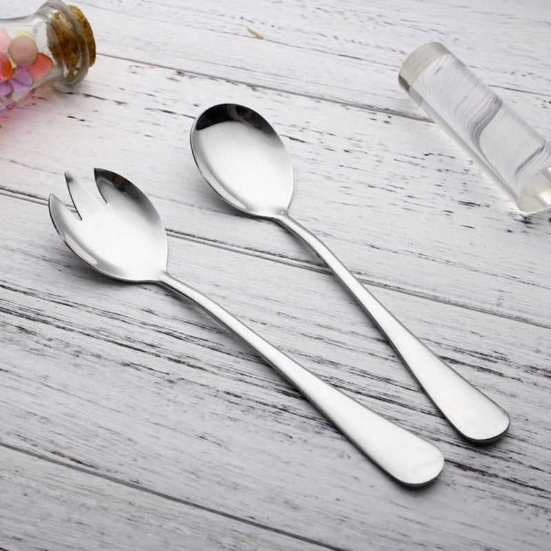 Moderne Salatbesteck- und Servierutensilien-Set
