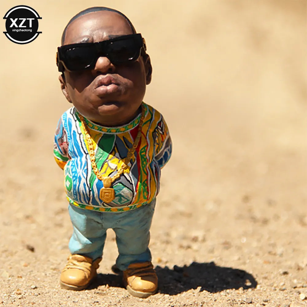 1 Pc Hip Hop Legend Gedenkharz Ornament - Erinnerungsstatue Handwerk für Wohn- und Gartendekoration