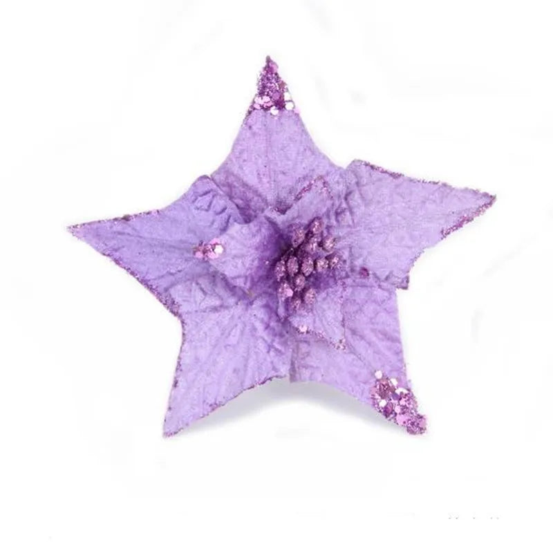 Frendorf | 5pcs Lila Blumen Weihnachtsbaum Girlande