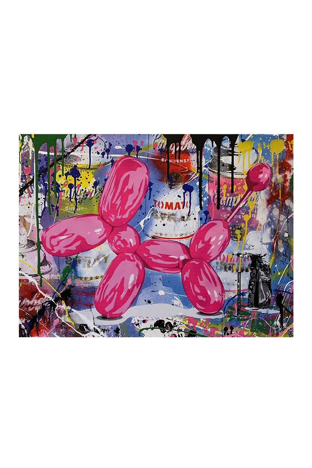 stimmendes Graffiti Ballon Poster