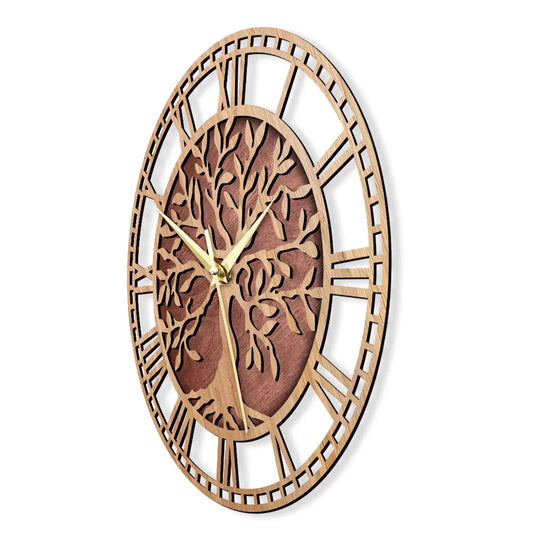 WoodArt | Rustikale Wanduhr aus Holz im Vintage-Stil