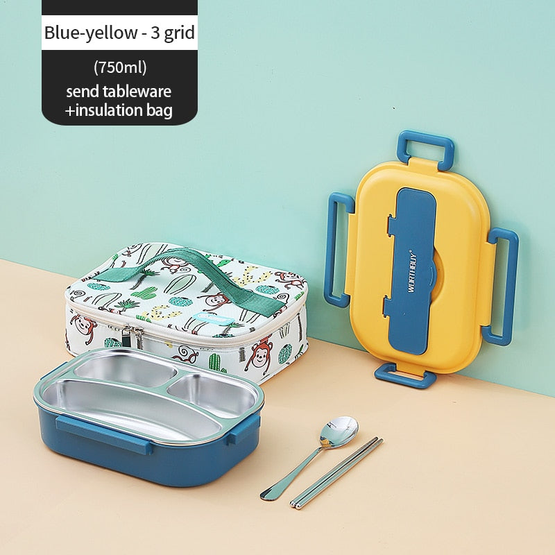 Edelstahl Mehrfachfach Kinder Lunchbox