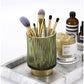 Elise Gold Foil Glas Makeup Halter & Organizer