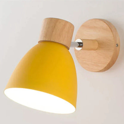 Holz Wandlampe