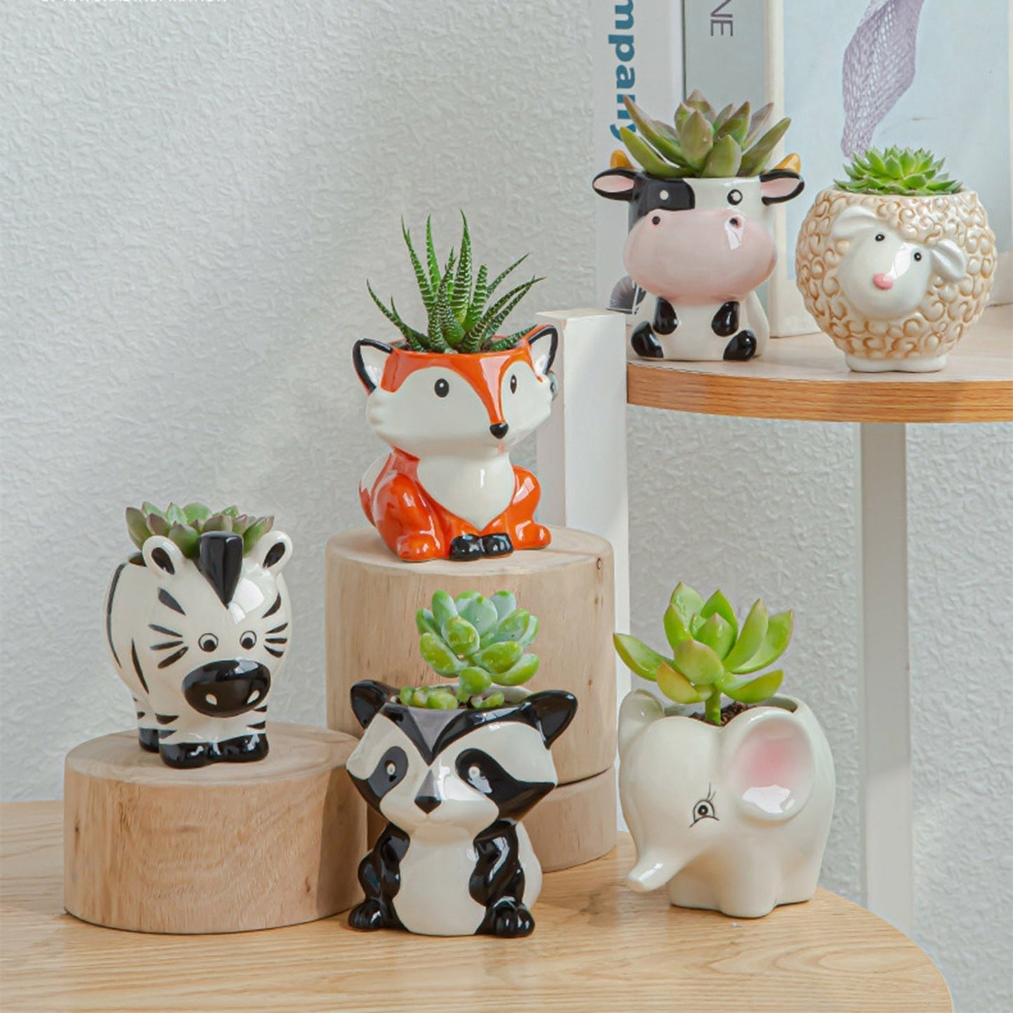 Frendorf | PetalPals - Keramische künstlerische tierförmige Pflanzenübertöpfe