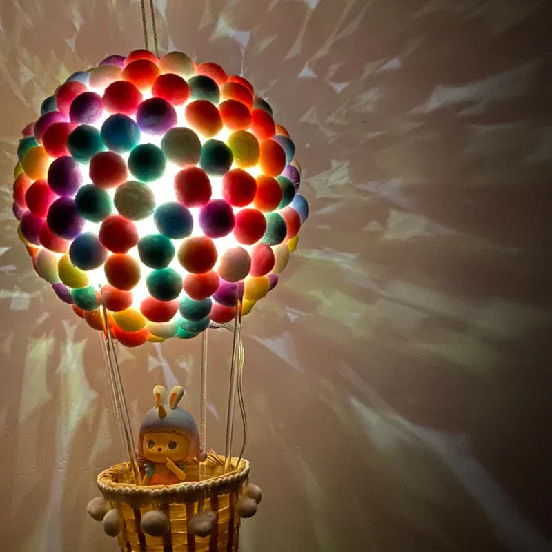 DIY Heißluftballon-förmige fliegende Tiere Nachtlampe